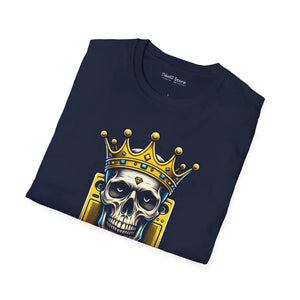 Soft-style Cotton Tee - Tech Royalty Skull - Dipaliz - Clothing Tops