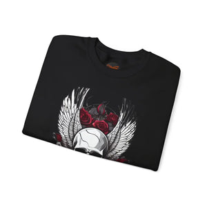 Gothic Spooky Skulls Heavy Blend Crewneck Halloween - Dipaliz - Sweatshirts