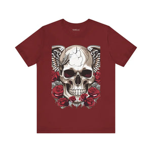 Skulls and Roses Unisex Jersey Short Sleeve Tee Halloween - Dipaliz - T-shirts