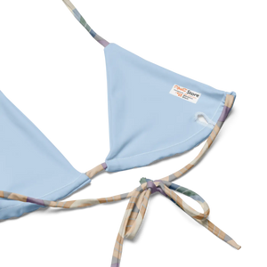 Sky Cloud Recycled String Bikini Top | Upf50+ Padded - Swimwear Tops - Xs