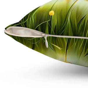 Home Decor - Spun Polyester Square Pillow - Vibrant - Dipaliz