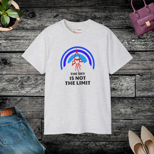 Ultra Cotton Tee - Skyis not the Limit Inspirational - Dipaliz - Ash / s - T-shirts
