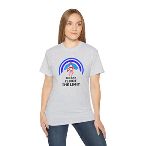 Ultra Cotton Tee - Skyis not the Limit Inspirational - Dipaliz - T-shirts
