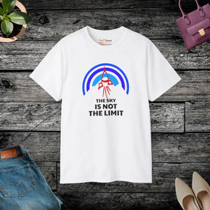 Ultra Cotton Tee - Skyis not the Limit Inspirational - Dipaliz - White / s - T-shirts