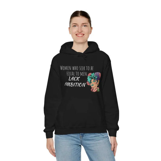 Amp Up Comfort: Ambitious Women Unisex Heavy Blend™ Hoodie - Black / s