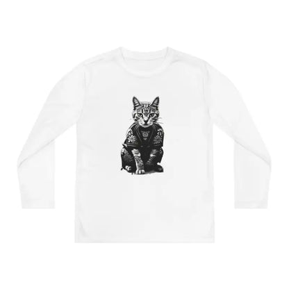 Slay in a Japanese Samurai Cat Tattoo Tee - Kids Clothes