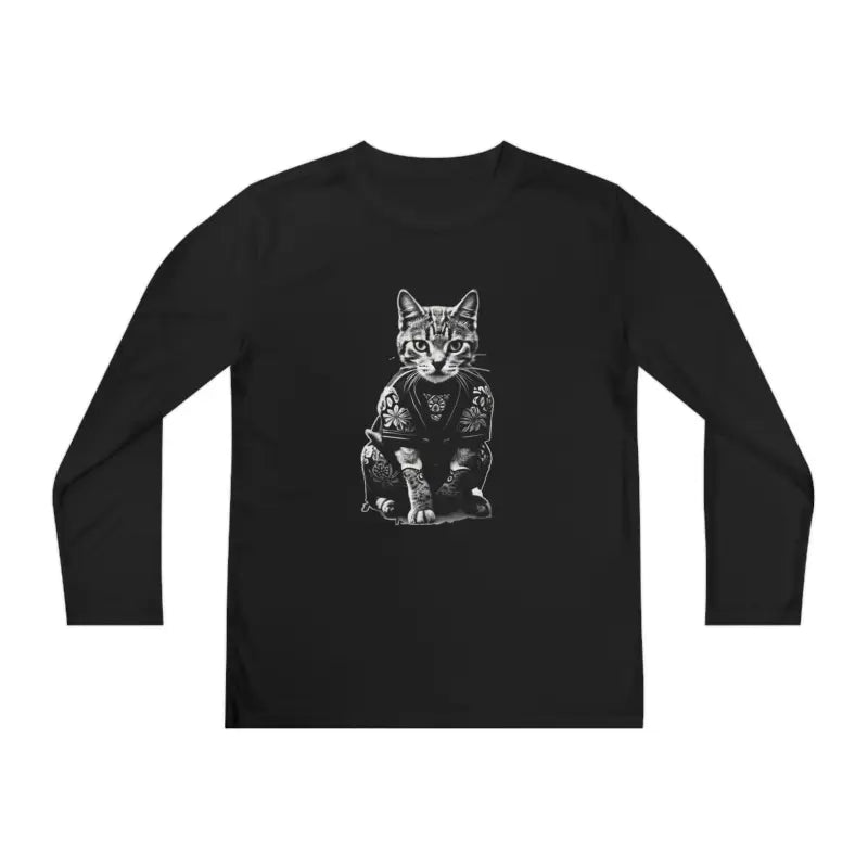 Slay in a Japanese Samurai Cat Tattoo Tee - Kids Clothes