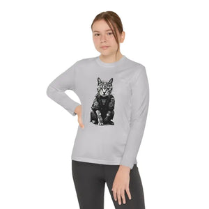 Japanese Samurai Cat Tattoo Tee - Kawaii Kids Style - Dipaliz - Silver / s - T-shirts