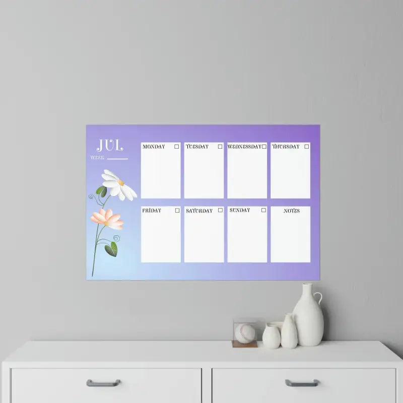 Slay Your Walls With Durable July Planner & Decals! - Wall Decal