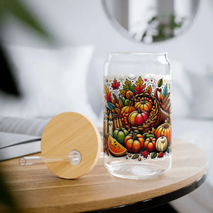 Bpa-free Sipper Glass with Gasket-push Bamboo Lid - Dipaliz - Lid and Straw / 16oz - Tumblers