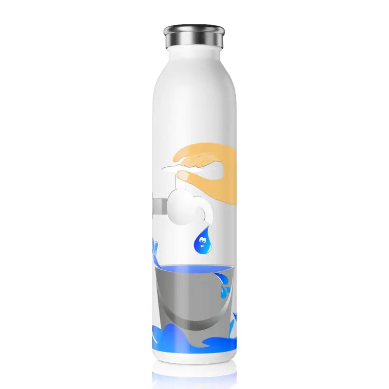 Sleek & Chic 20oz Slim Water Bottle - White Mug