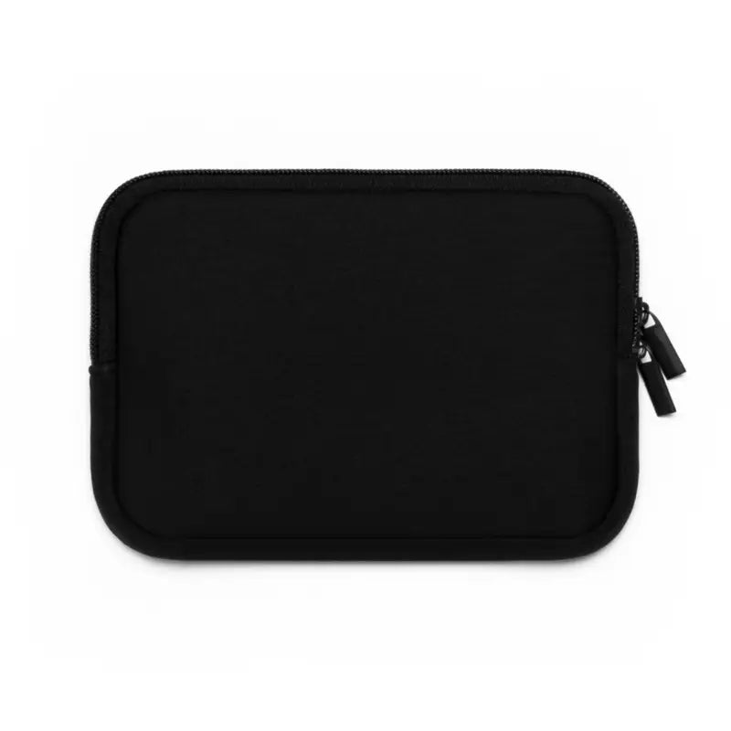 Sleek Black Laptop Sleeve with Dual Zipper Magic