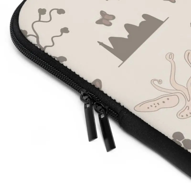 Sleek Black Laptop Sleeve with Dual Zipper Magic