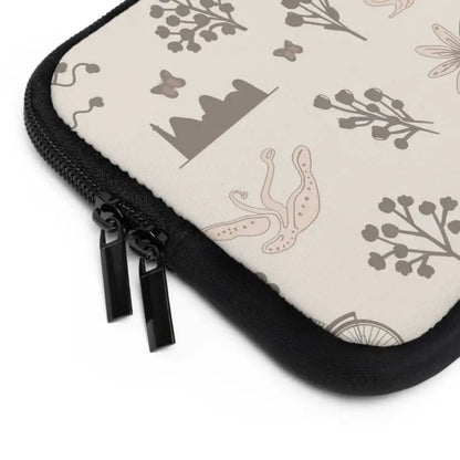 Sleek Black Laptop Sleeve with Dual Zipper Magic