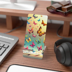 Butterflies Mobile Stand Hardboard Panel Wobble Free by Dipaliz - 2.8’’ x 5.9’’ / Glossy - Phone Stands