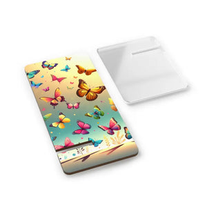 Butterflies Mobile Stand Hardboard Panel Wobble Free by Dipaliz - 2.8’’ x 5.9’’ / Glossy - Phone Stands