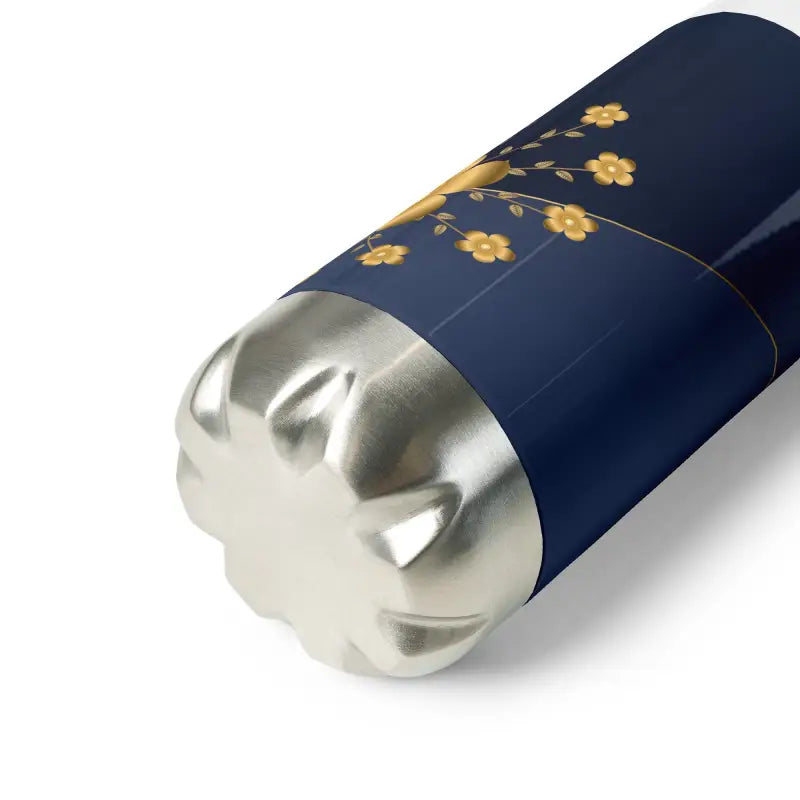 Elevate Hydration with Navy & Gold Stainless Steel Water Bottle - Bottles