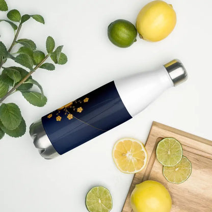 Elevate Hydration with Navy & Gold Stainless Steel Water Bottle - Bottles