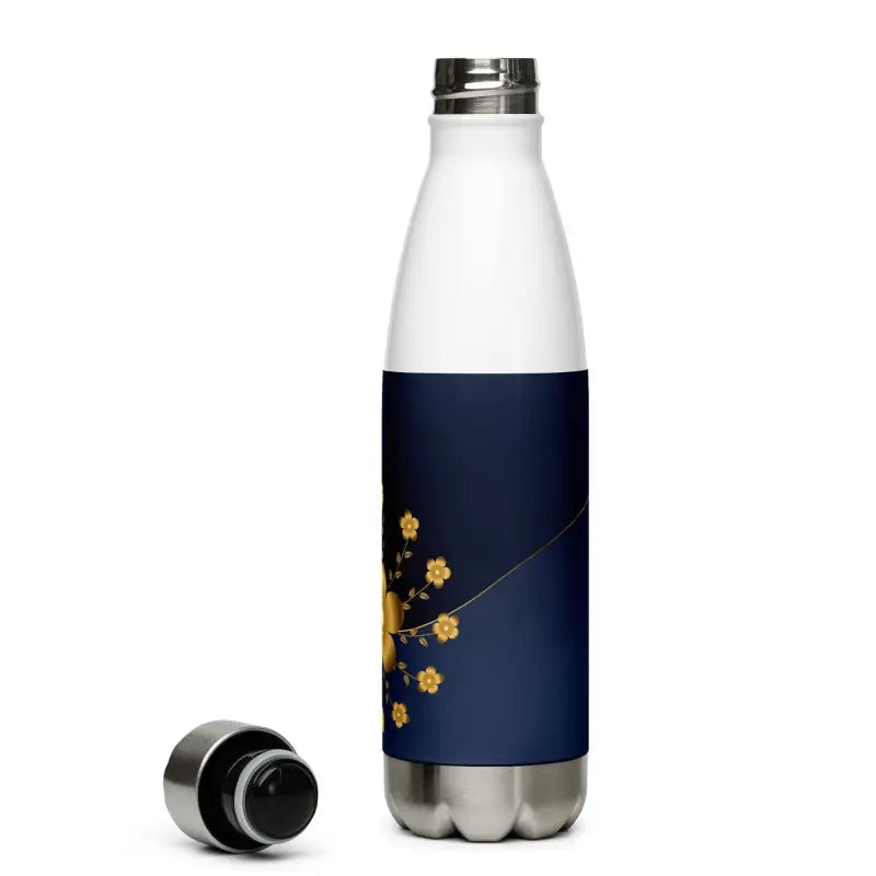 Elevate Hydration with Navy & Gold Stainless Steel Water Bottle - Bottles