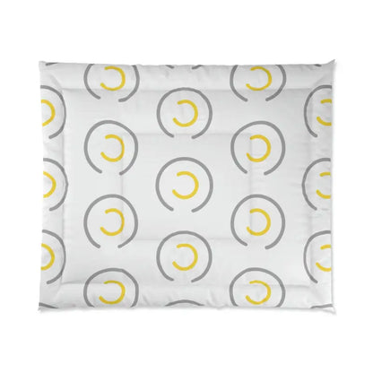 Modern Bedroom Refresh: Chic Abstract Yellow Comforter - 104’’ × 88’’ Home Decor