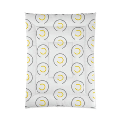 Modern Bedroom Refresh: Chic Abstract Yellow Comforter - 68’’ × 92’’ Home Decor