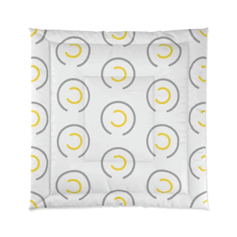 Modern Bedroom Refresh: Chic Abstract Yellow Comforter - 88’’ × Home Decor