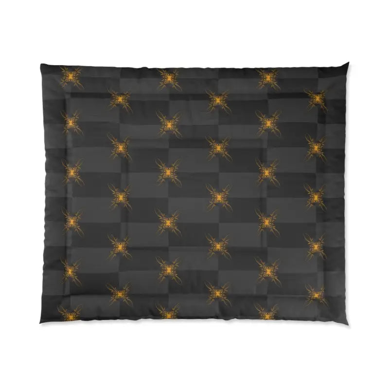 Transform your Bedroom with Unique Gold Pattern Comforter - 104’’ × 88’’ Home Decor