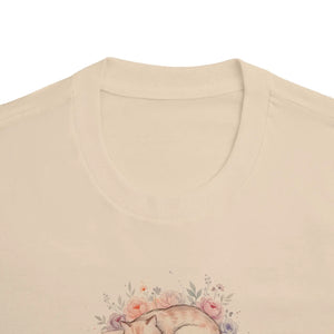 Soft Cat Watercolor Tee - Floral Nap Design - Dipaliz - T-shirts