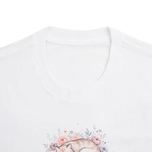 Soft Cat Watercolor Tee - Floral Nap Design - Dipaliz - T-shirts