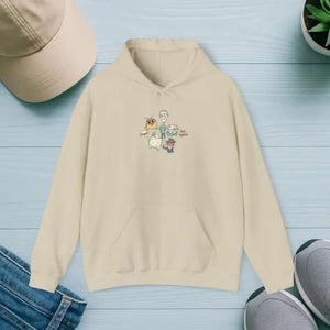 Unisex Hoodie Medium Heavy Fabric Cute Menace Print - Dipaliz - s / Sand - Hoodies