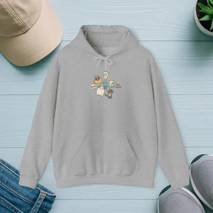 Unisex Hoodie Medium Heavy Fabric Cute Menace Print - Dipaliz - s / Sport Grey - Hoodies