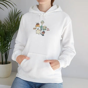 Unisex Hoodie Medium Heavy Fabric Cute Menace Print - Dipaliz - Hoodies