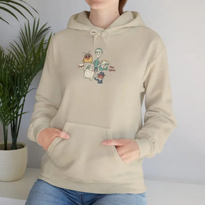 Unisex Hoodie Medium Heavy Fabric Cute Menace Print - Dipaliz - Hoodies