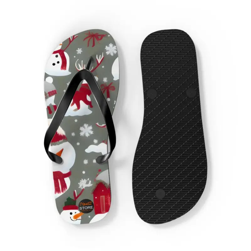 Holiday Cheer with Christmas Snowman Flip Flops! - Shoes