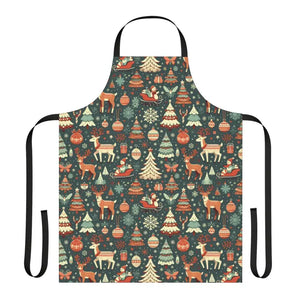 Rudolph Reindeer Christmas Apron Magic Festive Kitchen - Dipaliz - Aprons