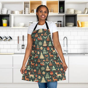 Rudolph Reindeer Christmas Apron Magic Festive Kitchen - Dipaliz - one Size / Black - Aprons