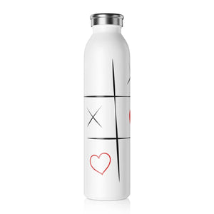 Slim Heart Design Water Bottle - Valentines 20oz - Dipaliz - Bottles