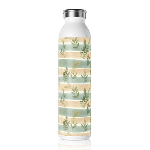 Pastel Slim Water Bottle - Botanical Stainless Steel - Dipaliz - Bottles