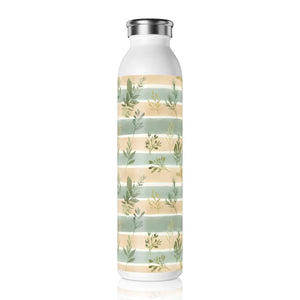 Pastel Slim Water Bottle - Botanical Stainless Steel - Dipaliz - Bottles