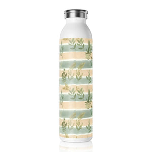 Pastel Slim Water Bottle - Botanical Stainless Steel - Dipaliz - Bottles
