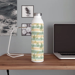 Pastel Slim Water Bottle - Botanical Stainless Steel - Dipaliz - Bottles