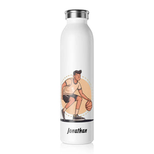 Slim Personalized Basketball Stainless Steel Bottle - Dipaliz - Water Bottles