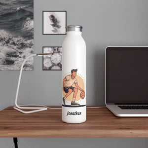 Slim Personalized Basketball Stainless Steel Bottle - Dipaliz - Water Bottles