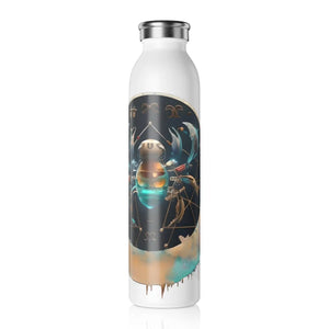 Matte Cancer Zodiac Sign Water Bottle - Double Walled - Dipaliz - Kitchen & Dining