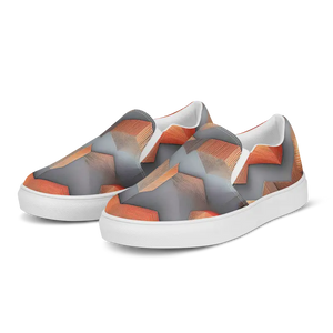 Canvas Shoes Men’s Slip on Abstract Pattern Urban Style - Dipaliz - Sneakers