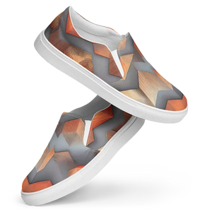 Canvas Shoes Men’s Slip on Abstract Pattern Urban Style - Dipaliz - 5 - Sneakers