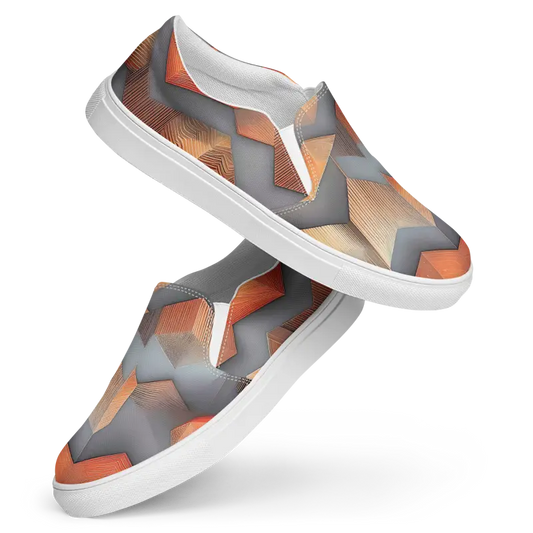 Abstract Canvas Shoes: Slip Into Stylish Comfort for Men - 5 Shoes