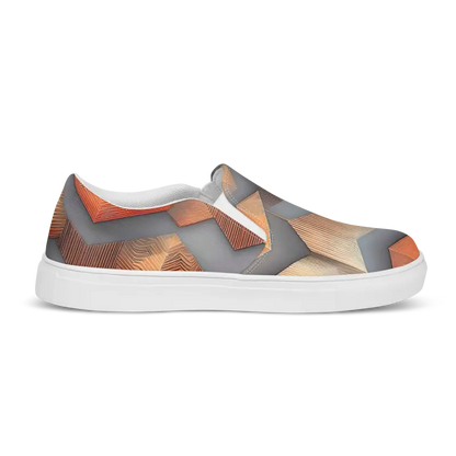 Abstract Canvas Shoes: Slip Into Stylish Comfort for Men - Shoes