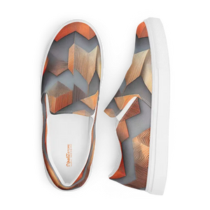Canvas Shoes Men’s Slip on Abstract Pattern Urban Style - Dipaliz - Sneakers