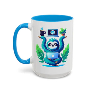 Sloth Balancing Work Mug - Colorful Mood Booster - Dipaliz - Mugs